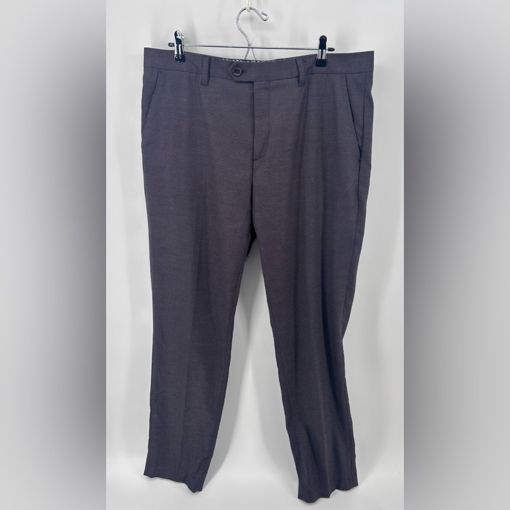 Ted Baker Navy Red Dot Dress Pants  Trousers 36L